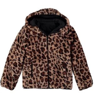 Girls’ Cheetah Jacket Reversible